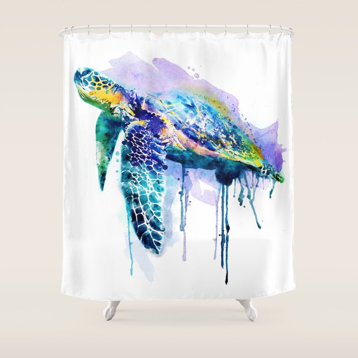 Shower curtains outlet with turtles