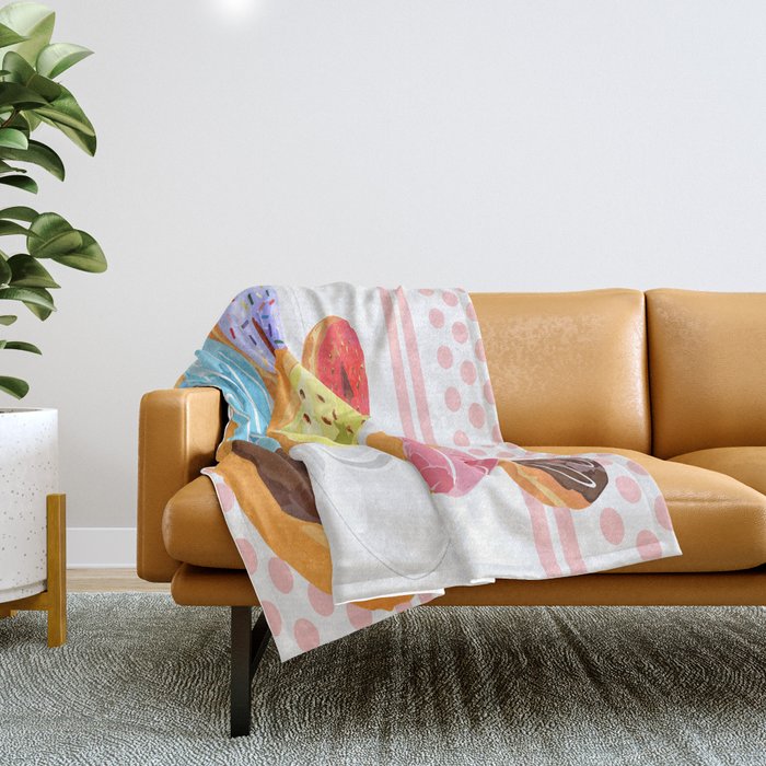 Donuts Throw Blanket