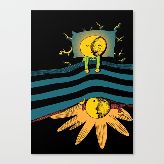 Time In Bed Canvas Print