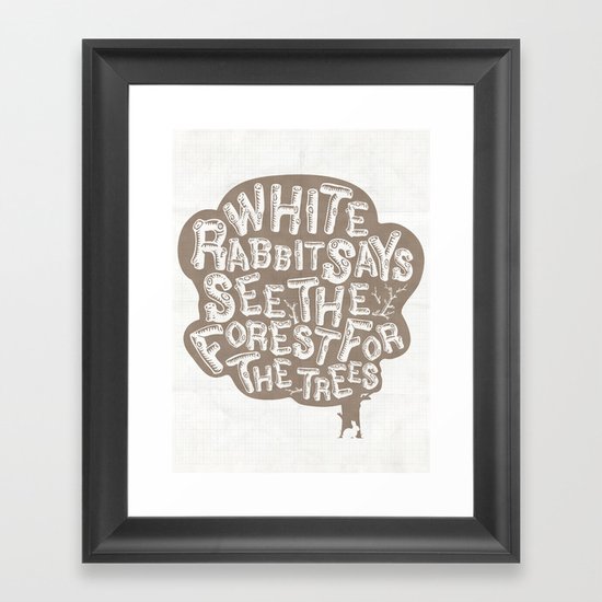 See the Forrest for the Trees Framed Art Print