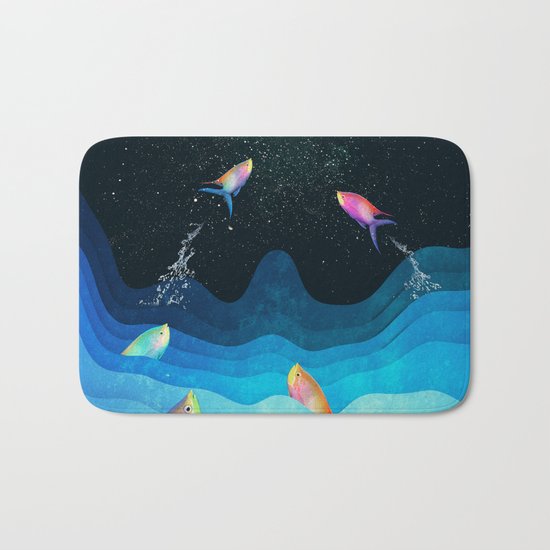 Come to reach the stars Bath Mat