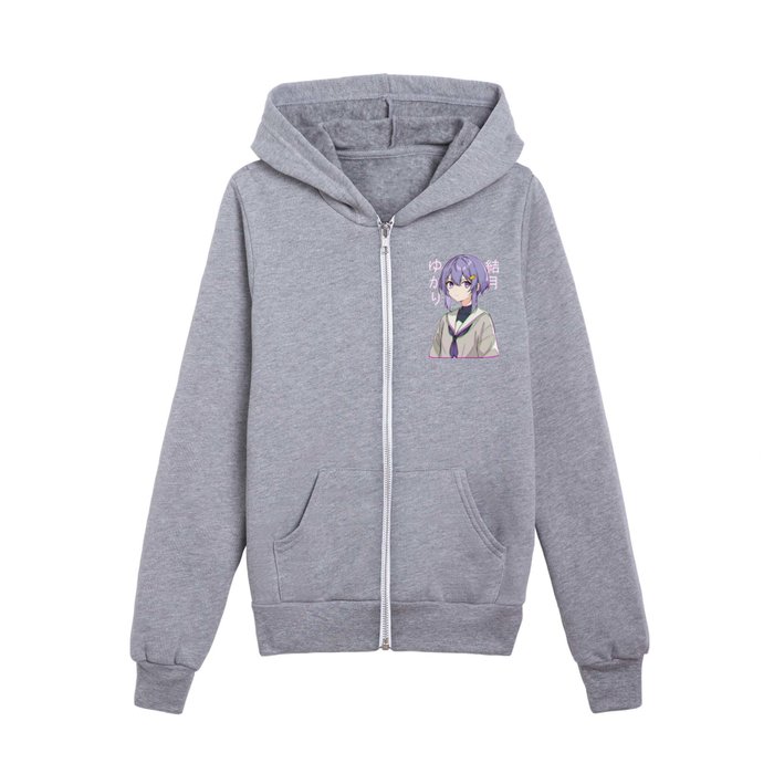 Yuzuki Yukari Vocaloid Vibes Kids Zip Hoodie by lermand7 Society6