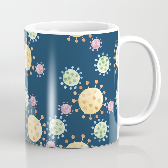 Watercolor Viruses Coffee Mug