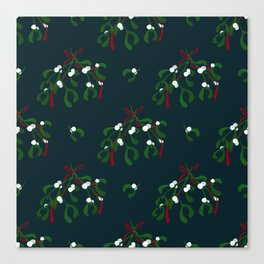 Mistletoe and red tape Canvas Print