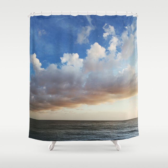 clouds roll in Shower Curtain