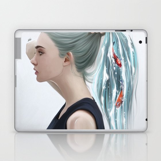 Wishes though waves. Laptop & iPad Skin