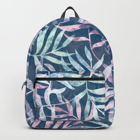 Watercolor Tropical Palm Leaves V Backpack