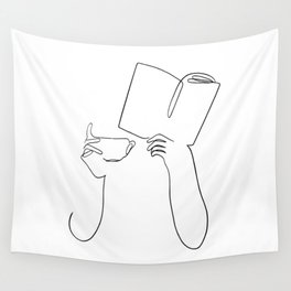 Book & Coffee Wall Tapestry