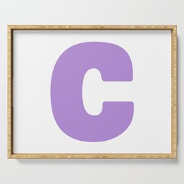 C (Lavender & White Letter) Serving Tray