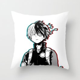 Shoto Todoroki Design Throw Pillow