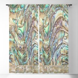 Abalone Turquoise Shell Art Design | Saletta Home Decor Blackout Curtain