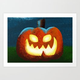 Pumpkin Glow Art Print