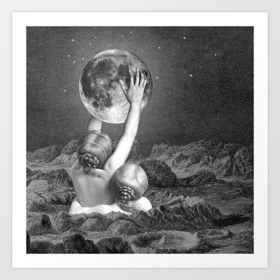 UNDER SAPPHO'S MOON Art Print
