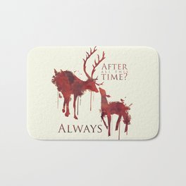 Always Bath Mat | Movies & TV, Red, Deer, Love, Digital, Splash, Illustration, Always, Severussnape, Watercolor 