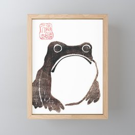 Matsumoto Hoji Frog Framed Mini Art Print