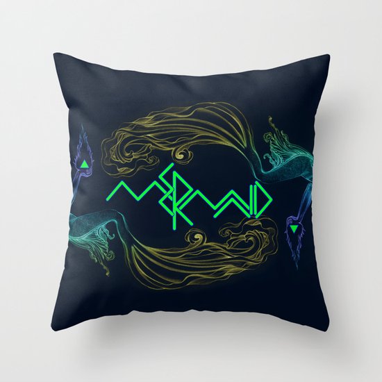 Mermaid Throw Pillow