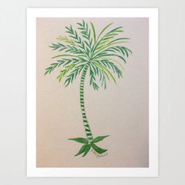 Palm tree Art Print