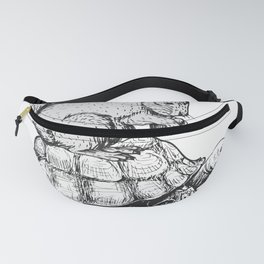 Squirrel Riding Turtle Fanny Pack
