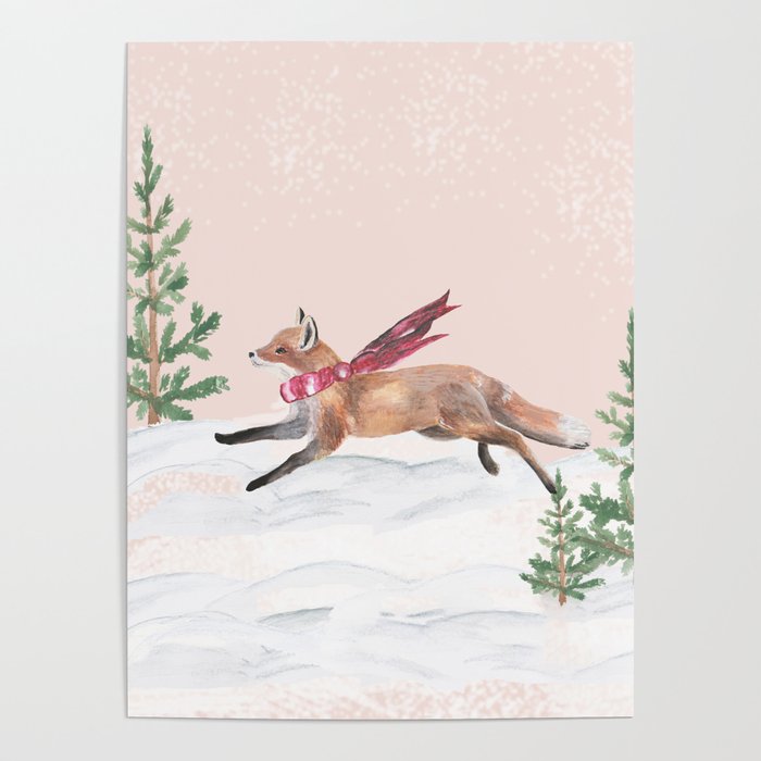 The Fox and a Merry Sprint Poster