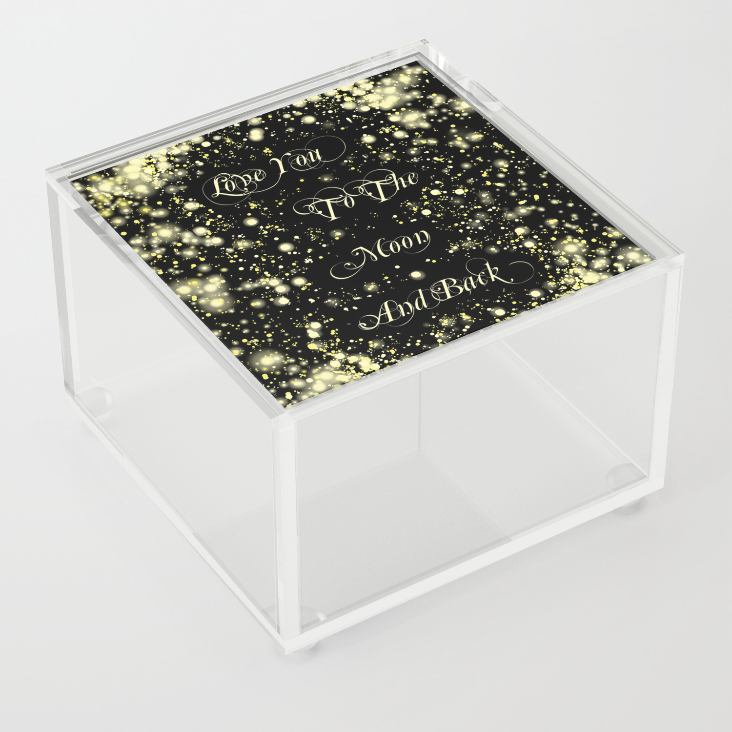 Love You To The Moon And Back Acrylic Box By Gittaglaeser Society6