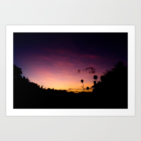 Beautiful Multi Colored Sunset Art Print