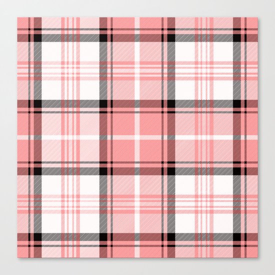 Pink Tartan Canvas Print