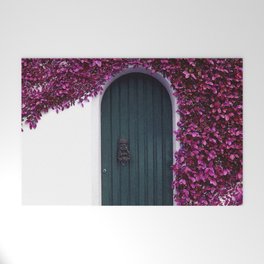 Purple Ivy Vine Doorway Photograph Welcome Mat