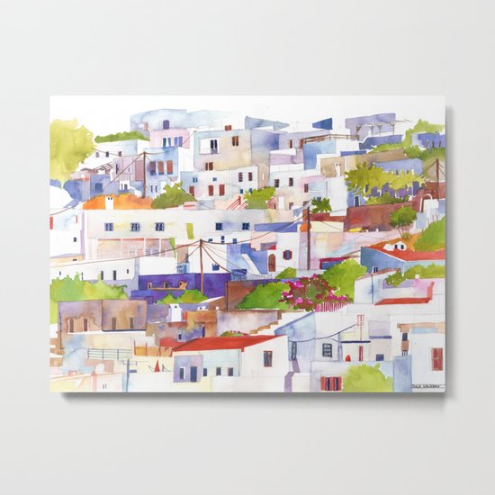 Lindos Metal Print