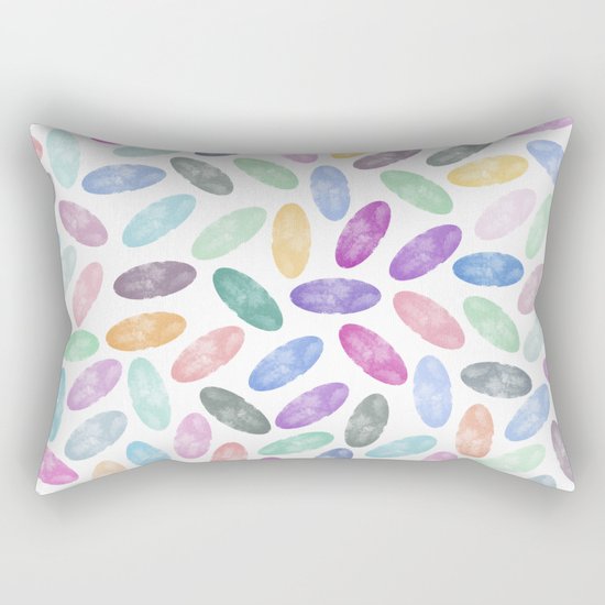 Watercolor Lovely Pattern VII Rectangular Pillow