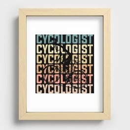 Cycologist definition funny cyclist quote Recessed Framed Print
