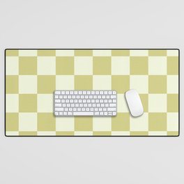 Sage Green Checkerboard Desk Mat