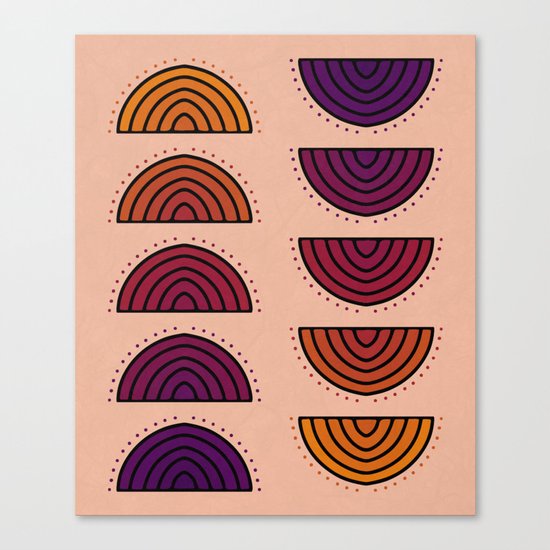 Flowers of Sunset Canvas Print