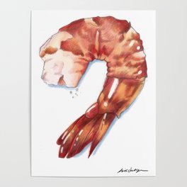 Tail-On Shrimp Poster