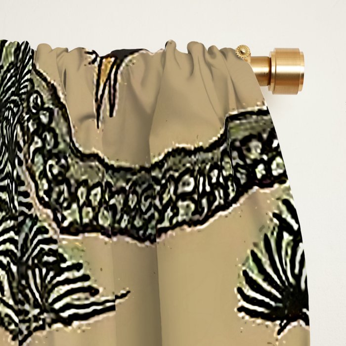 Striped Vintage Minhwa Tiger and Magpie