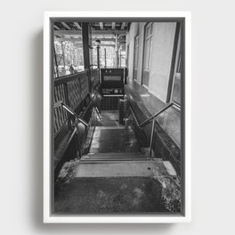 New York City | Subway Stop Framed Canvas