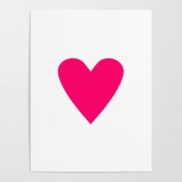 Big Pink Heart Poster