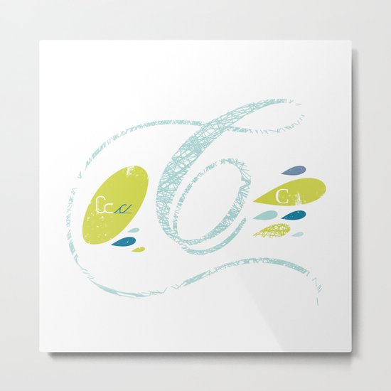C-curl Metal Print
