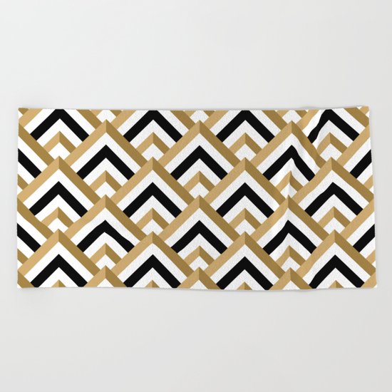 hill pattern Beach Towel