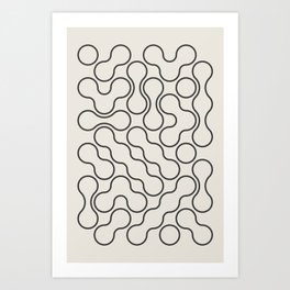 Blob Pattern Art Print