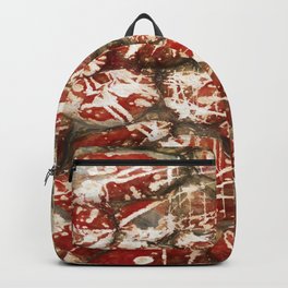 Red Paint Abstract Drip Stones AKA Pollock Backpack