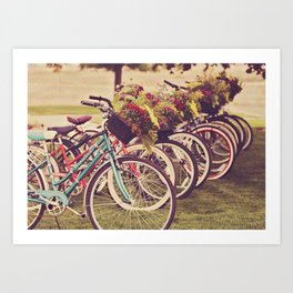 Beach Cruisers Art Print