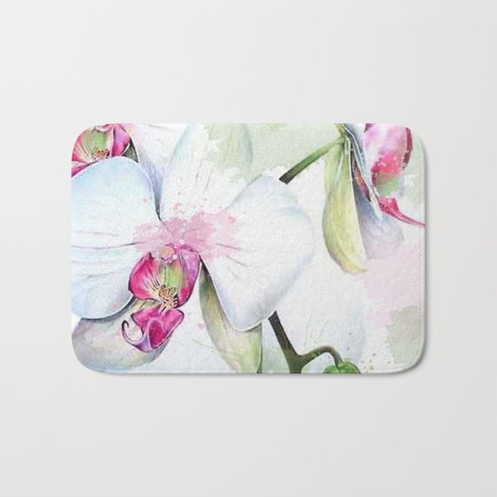 Orchids 04 Bath Mat