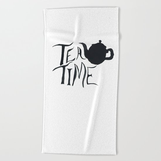 Tea Time Beach Towel