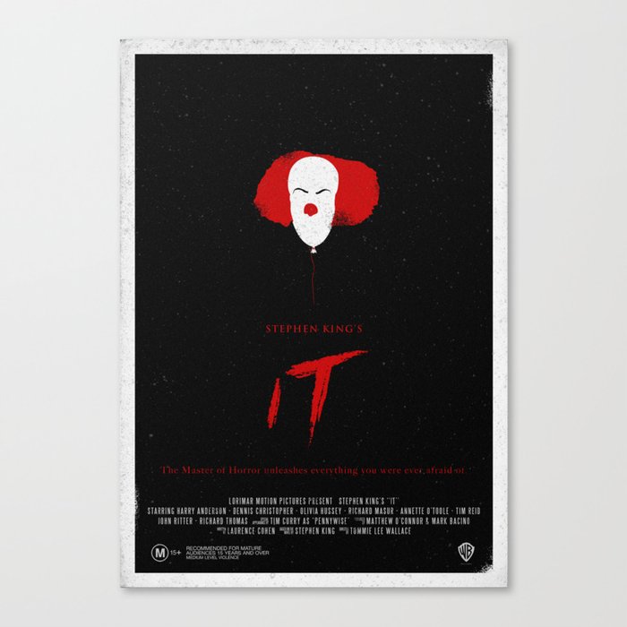 It (1990) Movie Poster Canvas Print