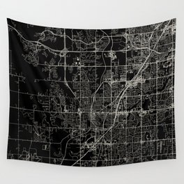 Olathe, USA - City Map Wall Tapestry