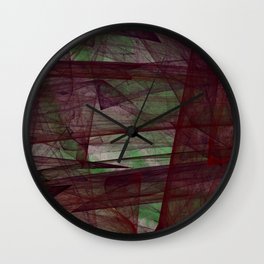 Jibril instructed Idris Wall Clock | Abstract, Art, Fractal, Painting, Digital 