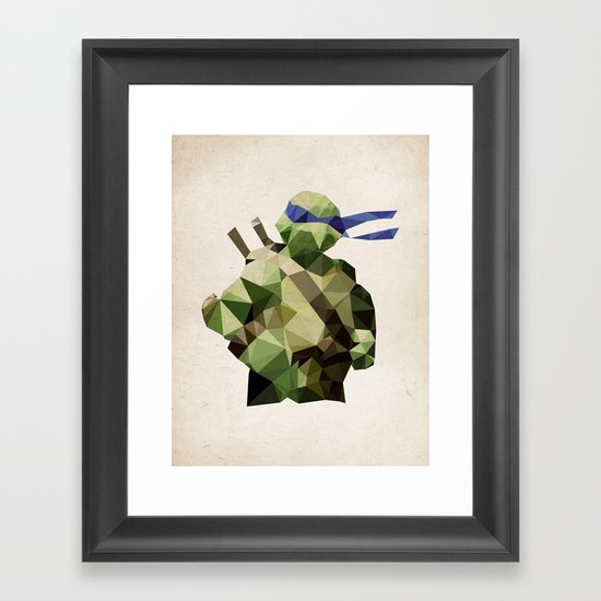Polygon Heroes - Leonardo Framed Art Print