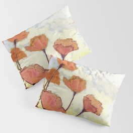 Poppies in Cream Pillow Sham
