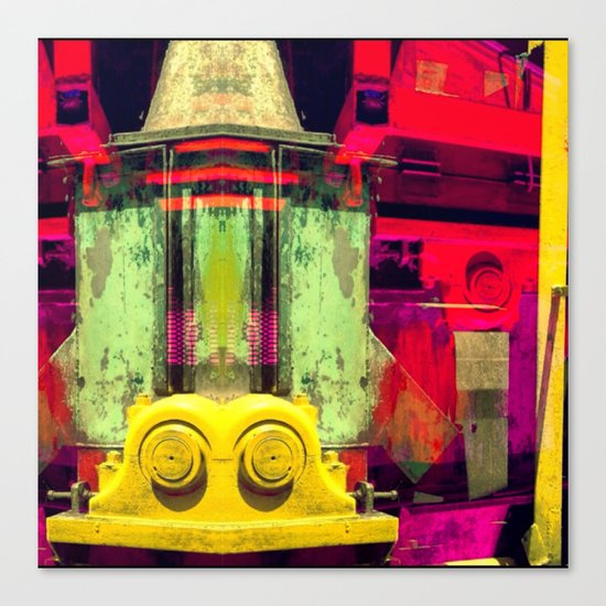 Industrial Abstract Twins Canvas Print