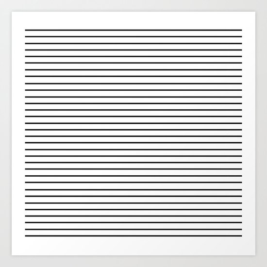 Minimal Stripes Art Print